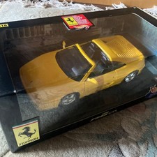 Hot Wheels 1/18 Ferrari F355 GTS Yellow Model Car Unopened