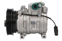 Thermotec KTT090533 Klimaanlagen-Kompressor FüR KIA Mit Keilrippen-Riemenscheibe