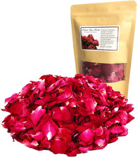 Natural Biodegradable Dried Rose Petals 1.75Oz/50G Real Flower Petals Confetti f
