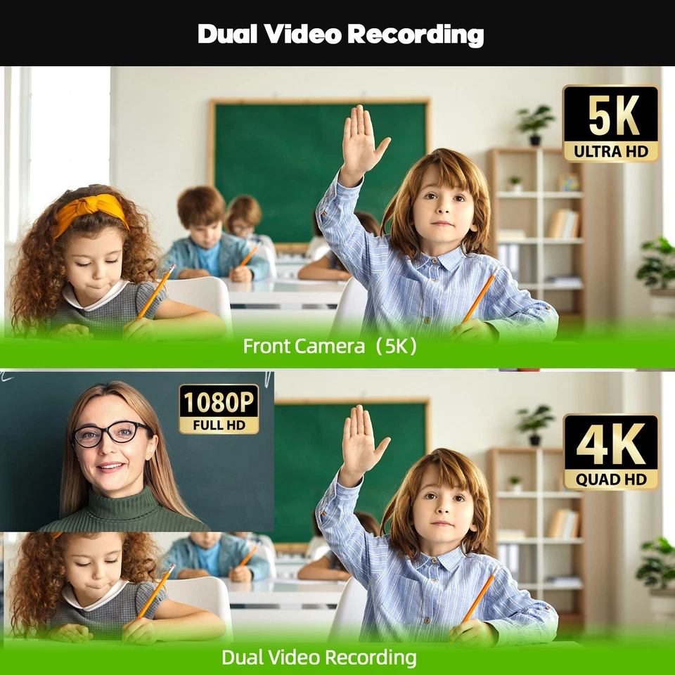 5K Video Camera Camcorder 56MP Dual Lens WiFi IR Night Vision Vlogging Camera US - Image 2 of 4