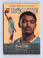Gary Harris RC 2014-15 Panini Threads Basketball Wood #371 Rookie Nuggets