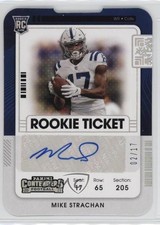 2021 Panini Contenders Rookie Ticket Stub 2/17 Mike Strachan #251 Auto 1o2