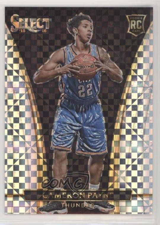 2015-16 Panini Select Courtside Silver Prizm Cameron Payne #202 Rookie RC 0q5