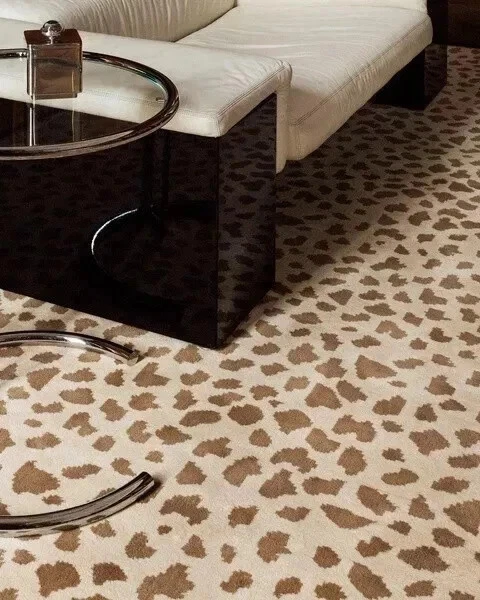 Hand-Tufted Rug Nz Wool Leopard rug Living room office room bedroom Area Rug6x9