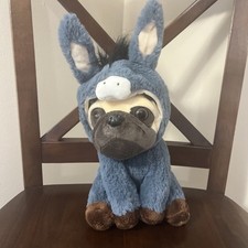 Kellytoy Plush Puppy Dog In A Donkey Costume 10" Pug Brown, Removable Good