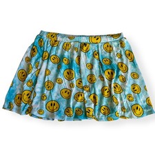 Posh Peanut Smiley Face Blue Tie-Dye Skort 12Y