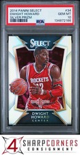 2014 PANINI SELECT SILVER PRIZM #34 DWIGHT HOWARD HOF POP 2 PSA 10