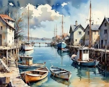 Paint by Numbers Kit for Adults Beginners, Landscape Easy Adult Paint by Number 