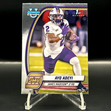 2024 Bowman Chrome U AYO ADEYI #18 1st Bowman - James Madison Dukes
