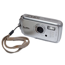 Pentax Y2K Digital Camera Optio W10 6.0MP Silver w/ Charger  Battery Tested 