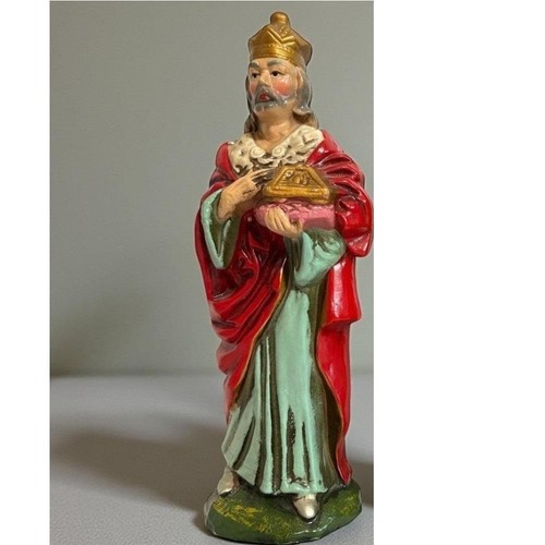 Vintage Nativity Wise Man Magi Chalkware Figurine Made in Japan 9" Tall