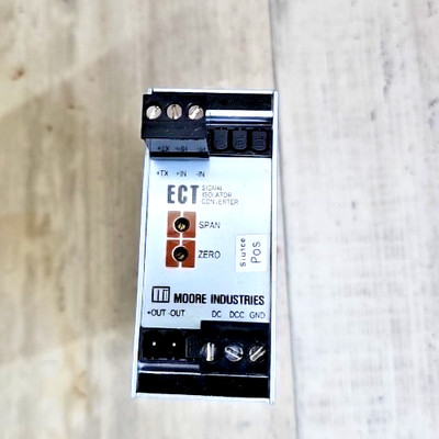 Moore Industries Signal Isolator ECT 4-20mA to 4-20mA 24VDC DIN Rail