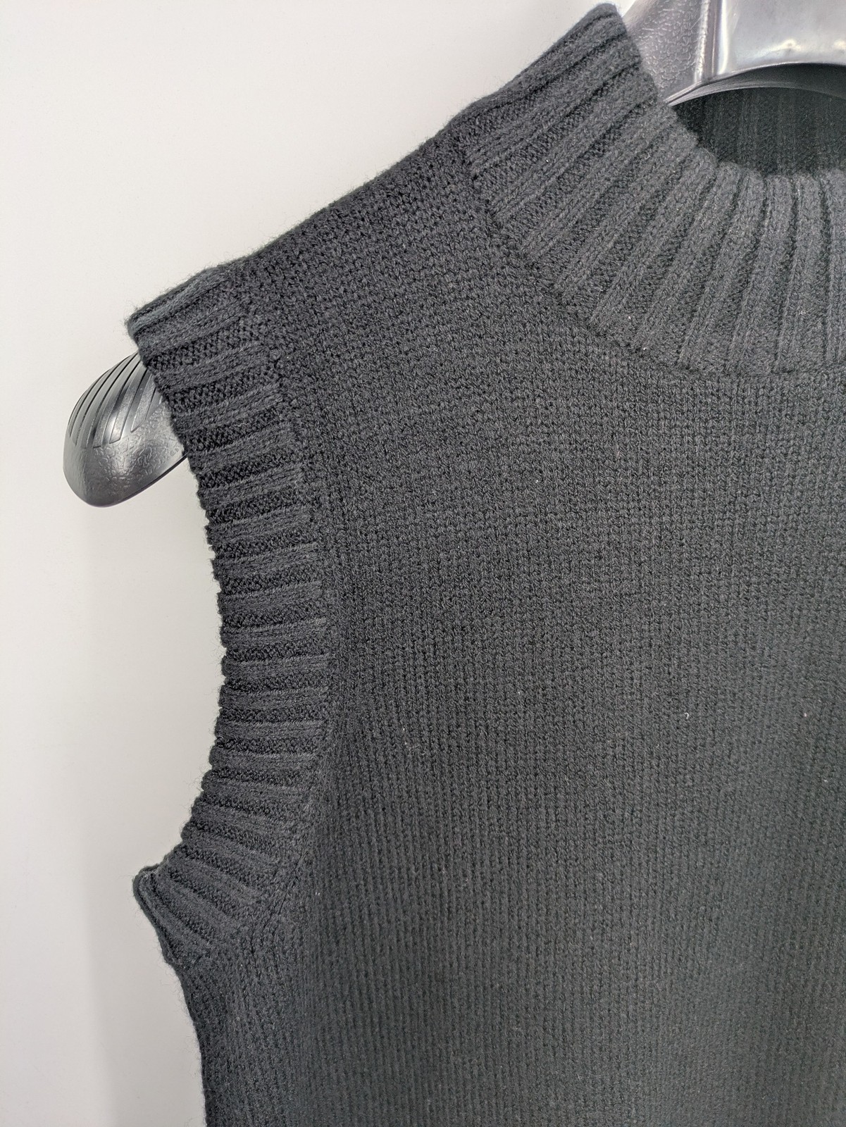ONLY Damen Strickkleid Pullunder Matilda Gr XS Schwarz Stehkragen Ärmellos image 4