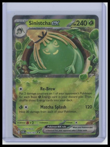 Sinistcha ex #023/167 SV06: Twilight Masquerade Near Mint or Better - Picture 1 of 1