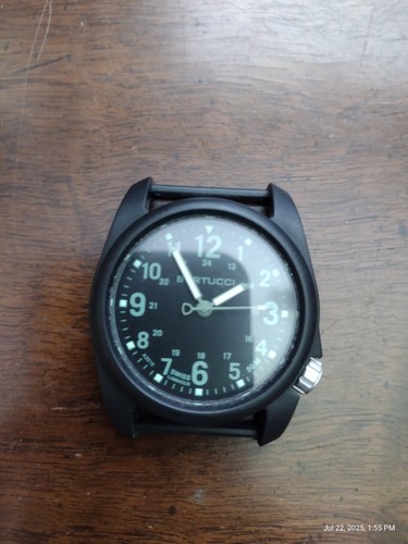 Bertucci A-2R DX3 40mm Field Watch 50M Olive Green Nylon Band - New Battery - Picture 2 of 8
