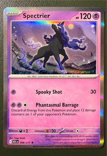 Pokemon TCG Spectrier 98/217 Ascended Heroes ME2.5 Holo NM