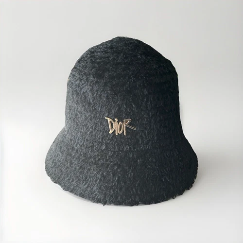 Authentique chapeaux seau doux noir Christian Dior Eleven Sku 6816