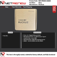 NEW R550 901-R550-US00 Ruckus  Wi-Fi 6 Access Point
