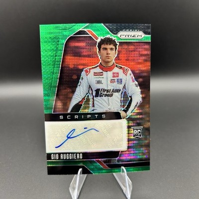 2025 Panini Prizm Racing Gio Ruggiero #S-GRG Scripts Green Pulsar Auto /25 RC