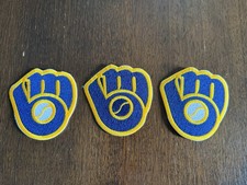 Milwaukee Brewers Patches - set of 3