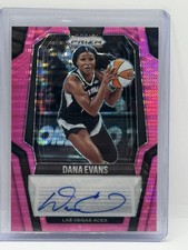 Dana Evans Auto /35 Panini 2025 WNBA Prizm Las Vegas Aces Signatures