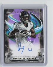 2024 Topps Inception Devontez Walker RC Rookie Auto Purple /125 Ravens