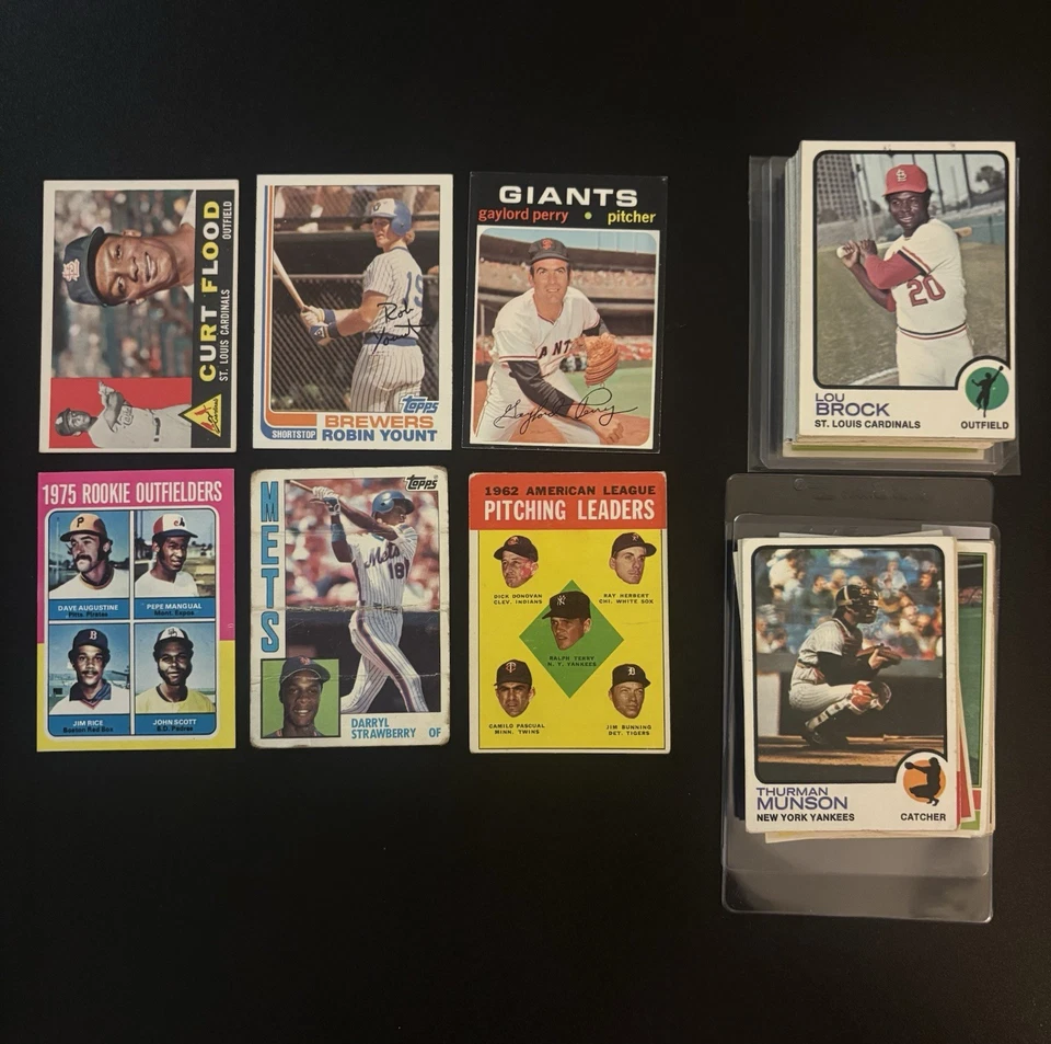 Lote (70) Topps Mickey Mantle Yankees Goat 1962 Berra Maris Aaron Mays Foto 4 de 4