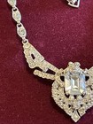 Stunning Vintage Coro Rhinestone Necklace Signed — photo 7