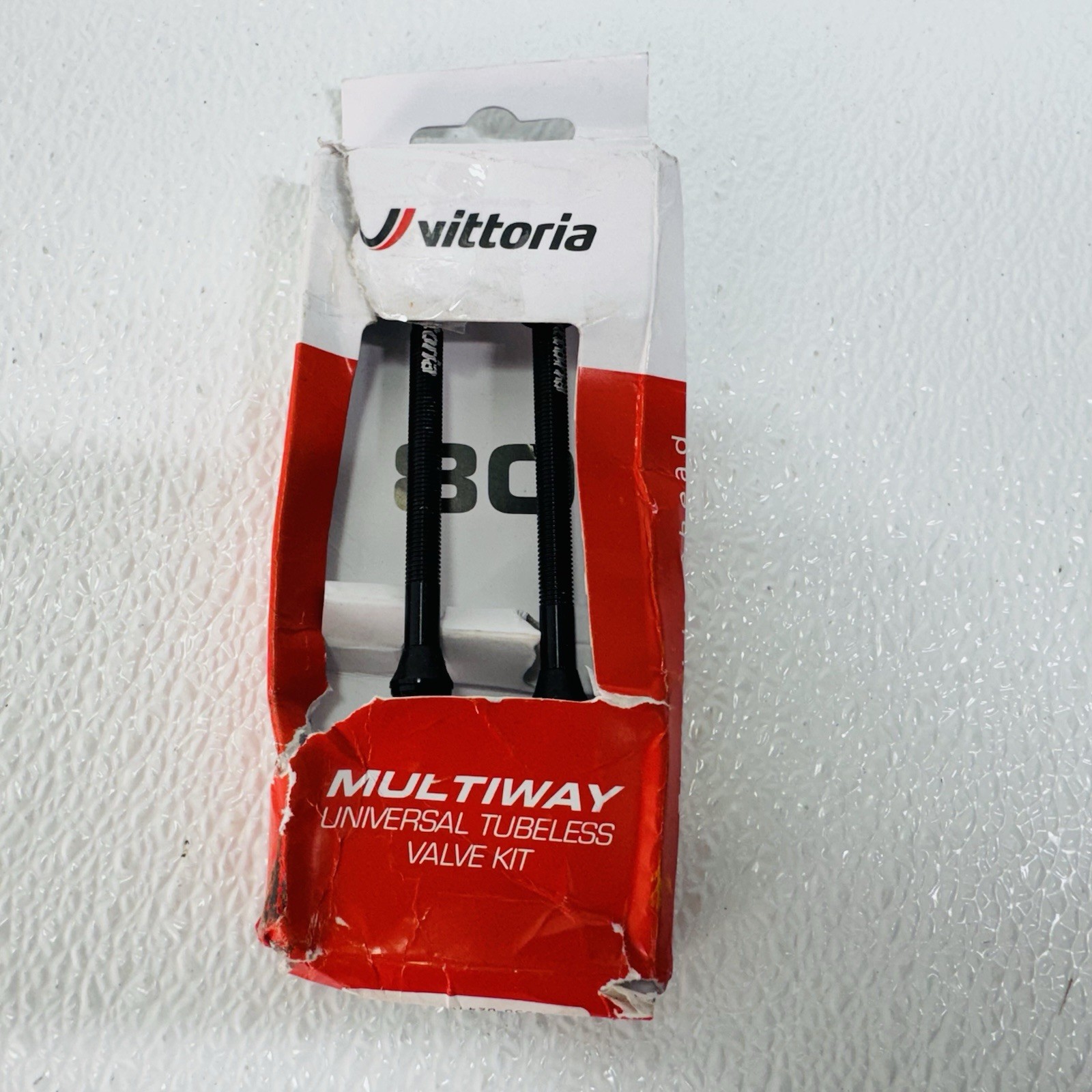 Vittoria Multiway Tubeless Valve Alloy Black 80mm (Pair)
