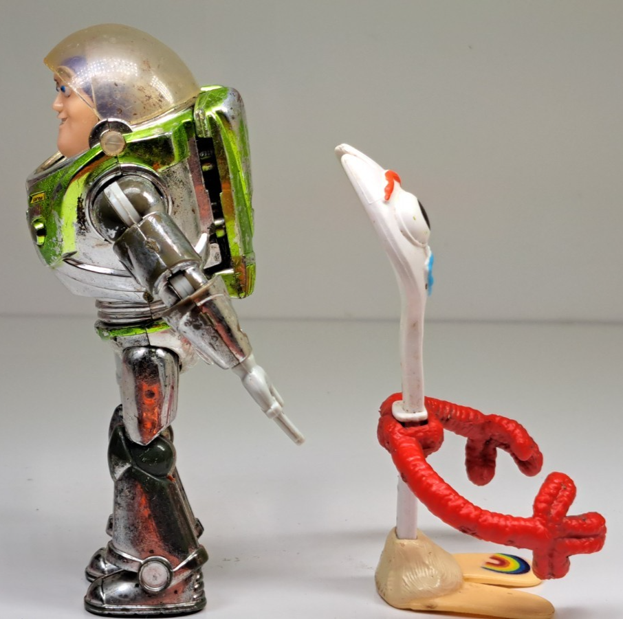 Solar Buzz Lightyear Chrome Toy Story Disney Thinkway 6