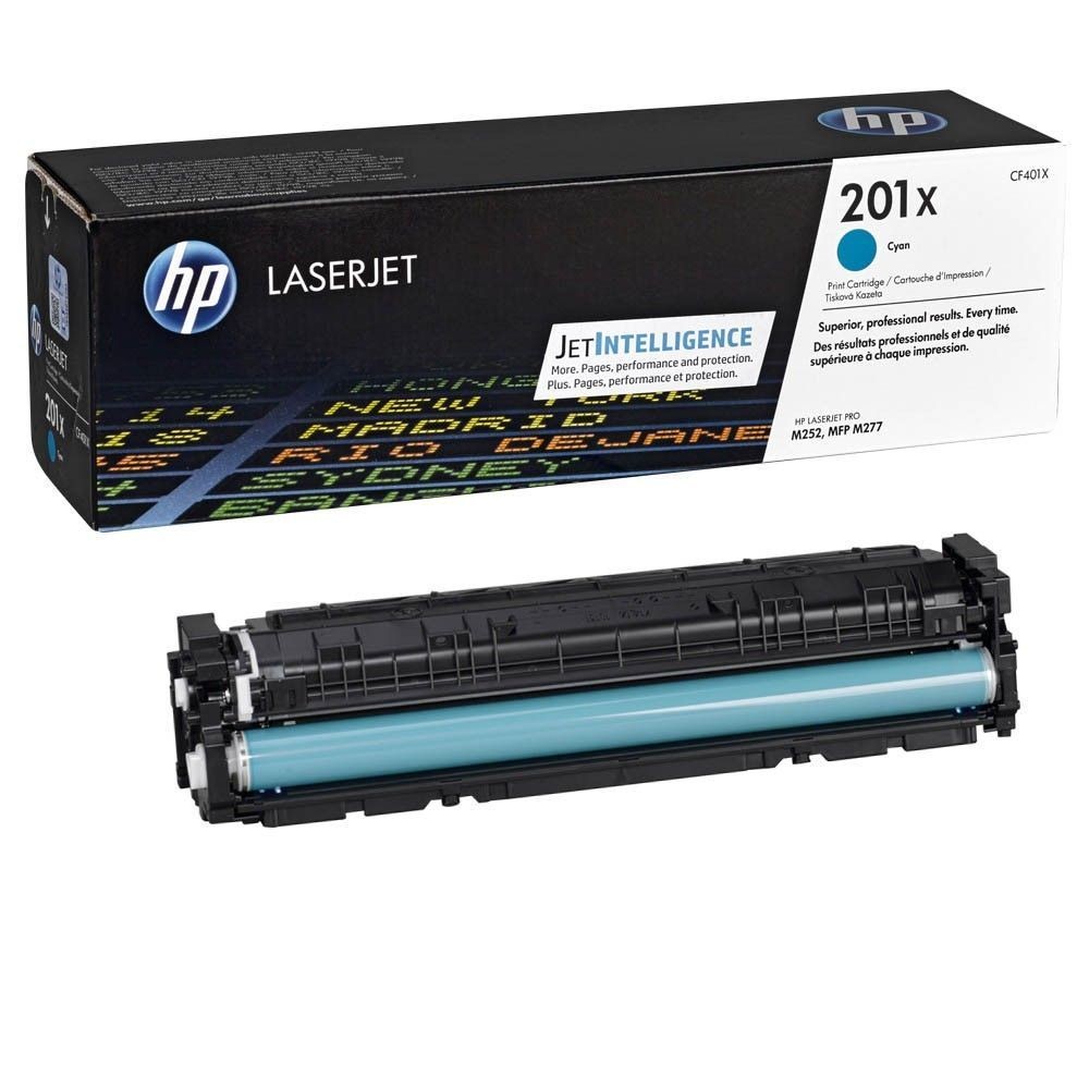 Toner HP 201X cyan d'origine LaserJet pour un rendu chromatique de niveau professionnel