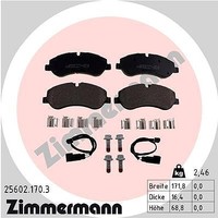 Zimmermann Bremsbelagsatz, Scheibenbremse Vorderachse FüR Ford
