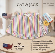 Girls, Cat  Jack, Skort, Multicolored, Striped NWT / Size 18 Months