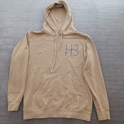 HB Boyhart Rancho Hoodie Mens M Beige Casual Stretch Pre Shrunk Graphic Logo
