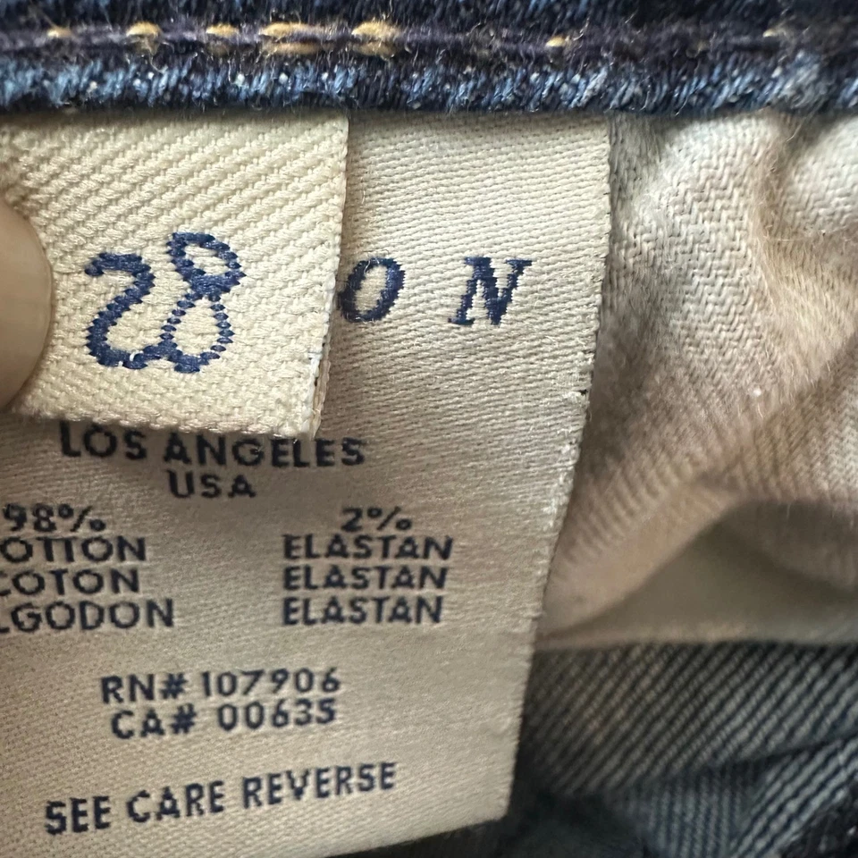 Hudson Denim Shorts Womens Size 28 Blue Cuffed High Waist Pleated - Image 3 of 4