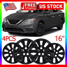 SET Hubcaps For 2013-19 Nissan Sentra Leaf /2011-17 NISSAN LEAF 16" Wheel Cover