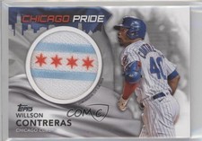 2022 Topps Series 1 City Flag Commemorative Relics Willson Contreras Patch 5i1