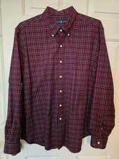Polo by Ralph Lauren, Button Down Plaid Shirt, 100 Cotton Flannel, Mens XL