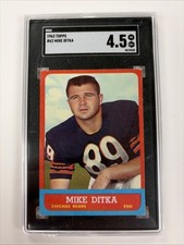 1963 Topps Mike Ditka SGC 4.5 Chicago Bears HOF TE