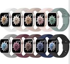 Silicone Strap Band for Apple Watch Series 11 10 9 8 SE, Multiple Colors