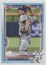 2021 Bowman Prospects Sky Blue Border 396/499 Hyun-il Choi #BP-130 uk2