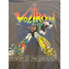 Voltron Defender of the Universe T Shirt Vintage Style Robot Anime Cartoon XL