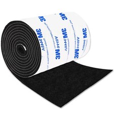 Felt Furniture Pads Roll 5"x40" Adhesive Felt Strips Black Floor Protectors