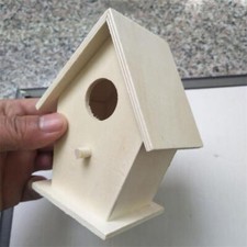 Wooden Mini Bird Cage Outdoor Hanging Birdhouse Box Garden Bird Cages Home Yard