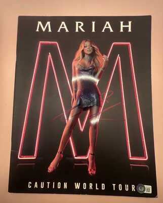 MARIAH CAREY SIGNED CAUTION WORLD TOUR BOOK - BECKETT COA RARE! | eBay
