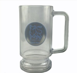 Merrill Lynch President’s Club Bull Smoked Glass Beer Stein Mug