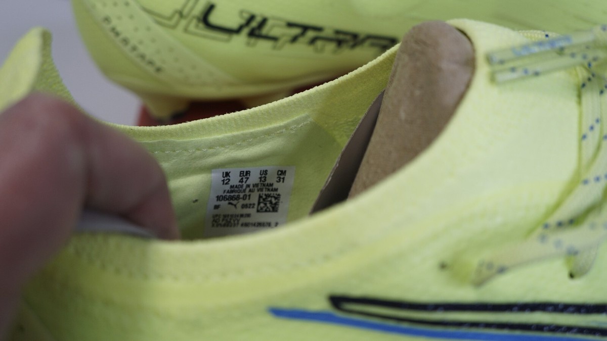 Puma Ultimate FG/AG Soccer Cleats, 106868-01, Fizzy Light Green