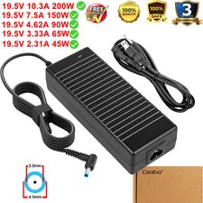 AC Adapter Charger for HP Laptop 200W 150W 90W 65W 45W Smart 4.5mm Blue Tip