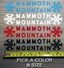 Mammoth Mountain Sticker Decal Ski Snowboard California Lake Tahoe Heavenly