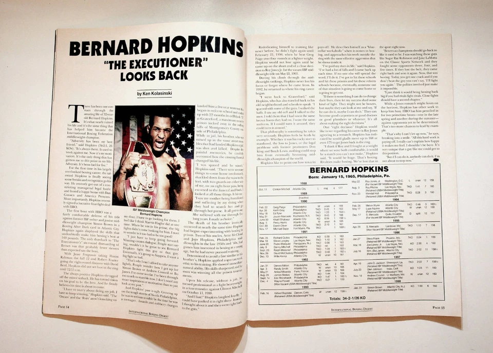 1998 May June International Boxing Digest Magazine Don King New York History - Image 4 of 4